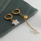 Waterproof Freshwater Pearl Drop Earrings
