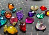 Wave Gem Epoxy Resin Mold Fruit Silicone Mold DIY Hairpin Earrings Wave Mould