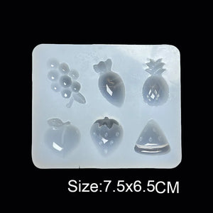 Wave Gem Epoxy Resin Mold Fruit Silicone Mold DIY Hairpin Earrings Wave Mould
