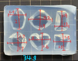 Wave Gem Epoxy Resin Mold Fruit Silicone Mold DIY Hairpin Earrings Wave Mould