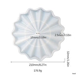 Wave Shape Silicone Tray Mold with Drain Hole Round Fruit Dish Mold