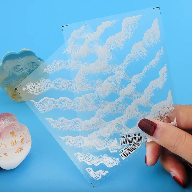 Wave Sticker Resin Filler Crystal Epoxy Resin Filling