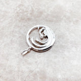 Wave Stone Pendant Necklace 925 Sterling Silver Ocean Gift