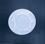 Wavy Coaster Round Oval Square Shaped Irregular UV Resin Molds Jewelry