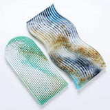 Wavy Tray Epoxy Resin Mold Serving Board Plate Silicone Mould