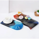 Wavy Tray Epoxy Resin Mold Serving Board Plate Silicone Mould