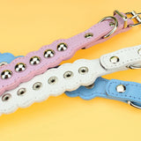 Wavy Rivet Collar Lolita Bow Choker Necklace Chain