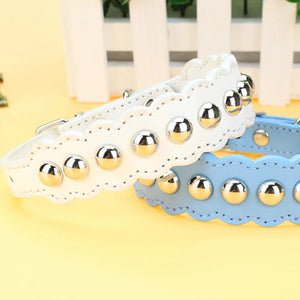 Wavy Rivet Collar Lolita Bow Choker Necklace Chain