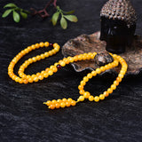 Wax Amber Chicken Oil Yellow Bracelet 108 Models for Men and Women