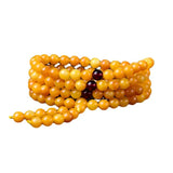 Wax Amber Chicken Oil Yellow Bracelet 108 Models for Men and Women