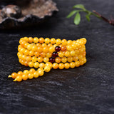 Wax Amber Chicken Oil Yellow Bracelet 108 Models for Men and Women