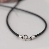 925 Silver Red Wax Rope Chain Women's Necklace