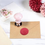 Rose Quartz Wax Seal Stamp for Decoration