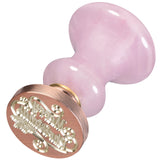 Rose Quartz Wax Seal Stamp for Decoration