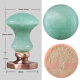 Green Aventurine Wax Seal Stamp for Invitations