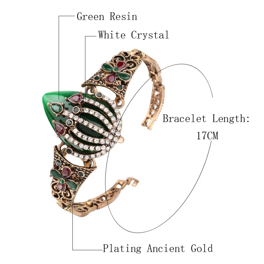 Bohemian Vintage Strawberry Crystal Bracelet Women Jewelry Gift