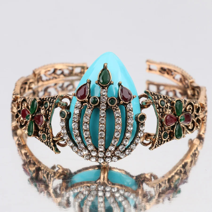 Bohemian Vintage Strawberry Crystal Bracelet Women Jewelry Gift