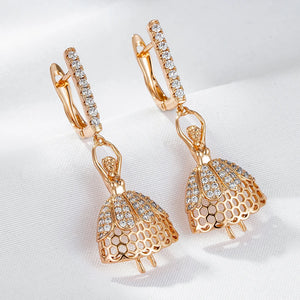 Ballerina Zircon Pendant Earrings 585 Rose Jewelry Accessories