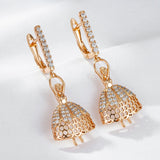 Ballerina Zircon Pendant Earrings 585 Rose Jewelry Accessories