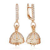 Ballerina Zircon Pendant Earrings 585 Rose Jewelry Accessories