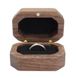 Wedding Ring Box Solid Wood Velvet Proposal Gift