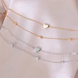 Women's Anklets Gold/Silver Plated Foot Chain Jewelry Heart Charm