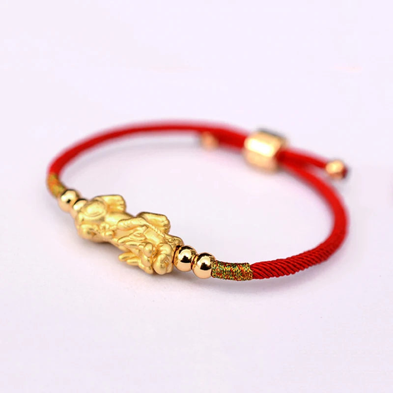 Red Rope Pixiu Bracelet Tibetan Buddhist Charm Bracelet