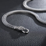 Exaggerated Silver Snake Chain Necklace Stainless Steel