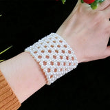 Pearl Fringe Tassel Wide Layers Bracelet Women Body Jewelry