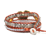 Labradorite Natural Stone Friendship Bracelet Boho Ethnic Unique