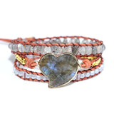 Labradorite Natural Stone Friendship Bracelet Boho Ethnic Unique