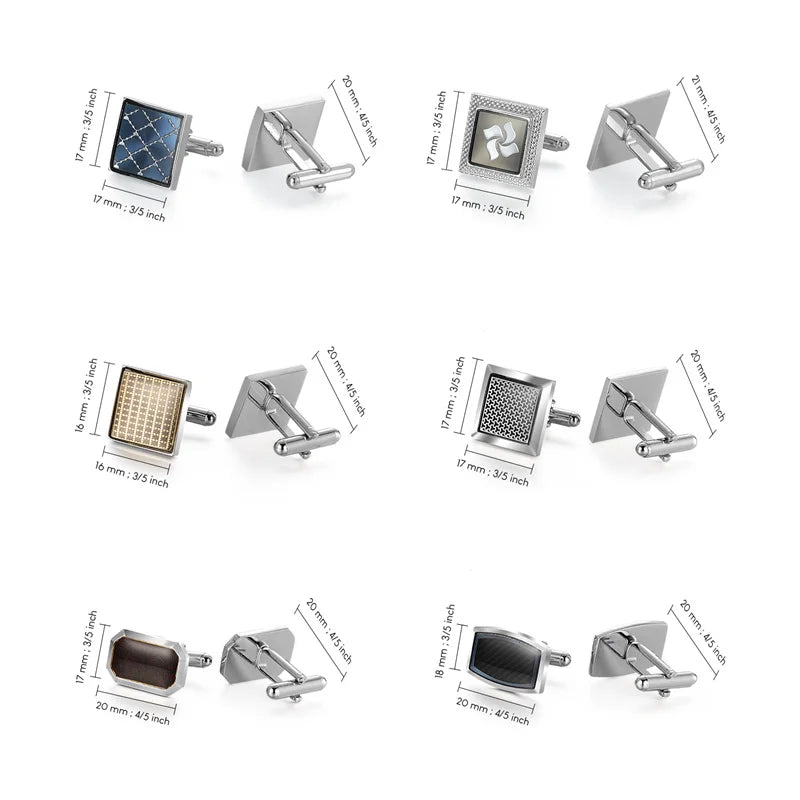 Wedding Cufflinks Vintage Square Cufflinks For Mens Cuffs