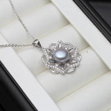 925 Silver Pearl Pendant for Women