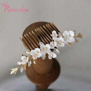 Bridal Hairpins CZ Flower Headpieces