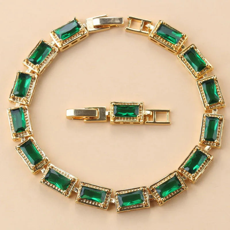 Yellow Cubic Zirconia AAA+ Bracelet Bangle For Women