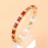 Yellow Cubic Zirconia AAA+ Bracelet Bangle For Women
