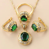 18K Plated Necklace Jewelry Sets for Wedding/Anniversary/Engagement