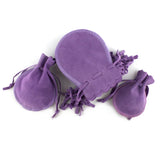 50pcs Wedding Candy Bags with Logo 7 9cm 9 12cm Drawstring Velvet Gift Bags