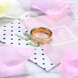 CZ Wedding Ring Rhinestone Women's Engagement Party Band