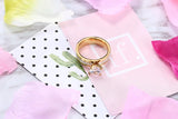 CZ Wedding Ring Rhinestone Women's Engagement Party Band