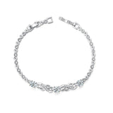 Zircon Cross-wound Wedding Bracelet for Women