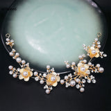 Bridal Butterfly Pearl Headband Hairband Tiara For Bride