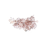 Pink Flower Hairband Tiara Crown Pearl Bridal Headband