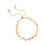 Light Purple Baroque Pearl Strand Bracelet for Wedding