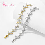 CZ Classic Link Chain Tennis Bracelet RE4715