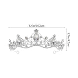 Crystal Rhinestone Tiara Headband for Bride - Green