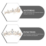 Crystal Rhinestone Tiara Headband for Bride - Green