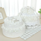 Heart Shaped Ring Box Wedding Ring Pillow