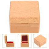 Wedding Ring Box Shirt Engagement Holder Bride Case Kickstand Square