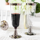 Disposable Plastic Wedding Champagne Flute Cups for Party